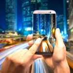Mobile Phone City Street